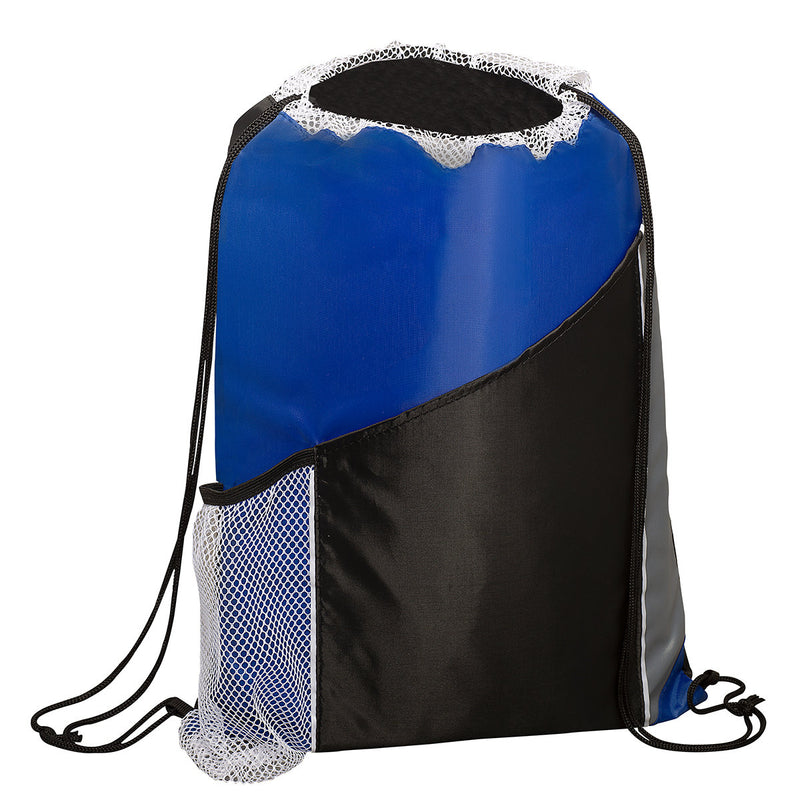 Sprint Angled Drawstring Sports Bag With Pockets
