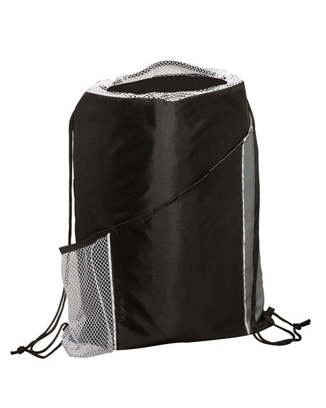 Sprint Angled Drawstring Sports Bag With Pockets