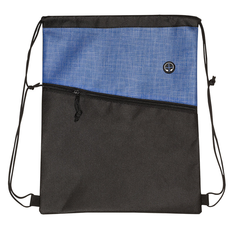 Tonal Heathered Non-Woven Drawstring Backpack
