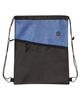 Tonal Heathered Non-Woven Drawstring Backpack