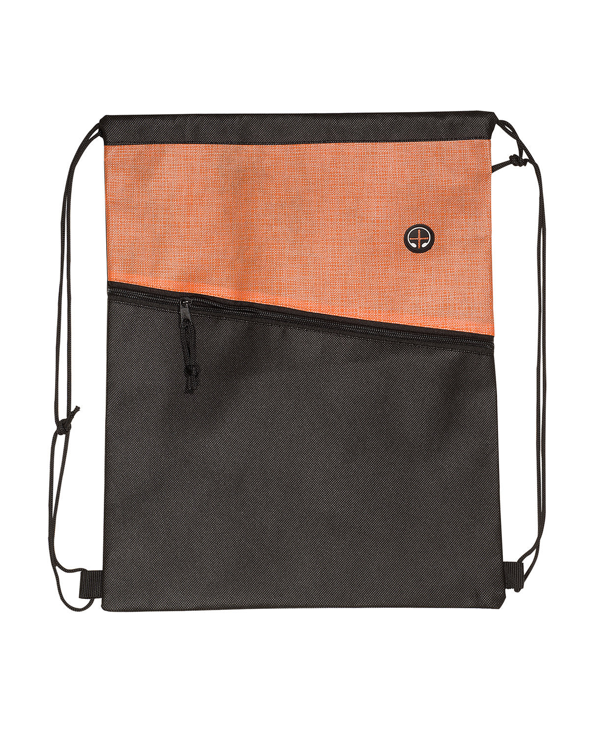 Tonal Heathered Non-Woven Drawstring Backpack