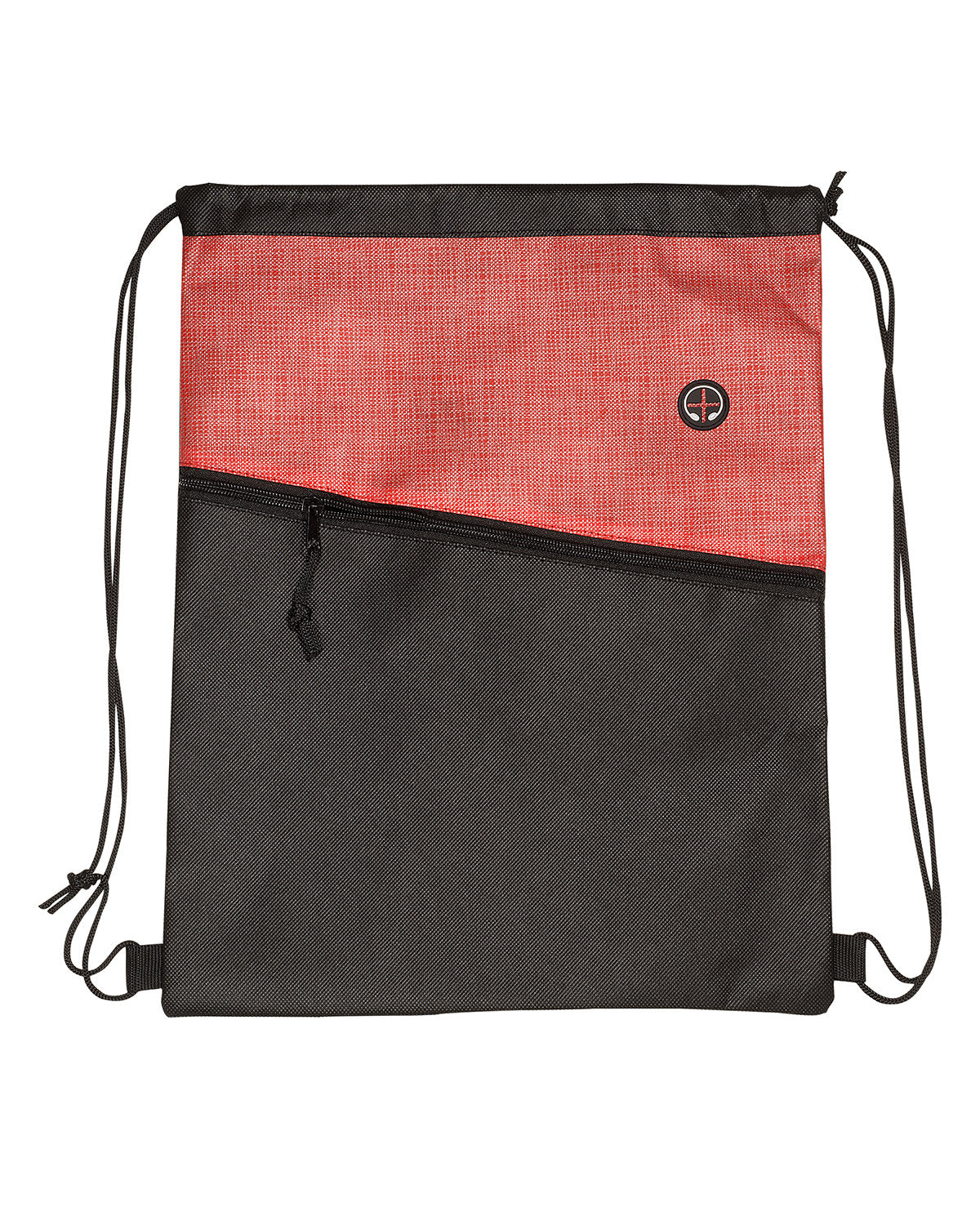 Tonal Heathered Non-Woven Drawstring Backpack