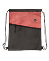 Tonal Heathered Non-Woven Drawstring Backpack