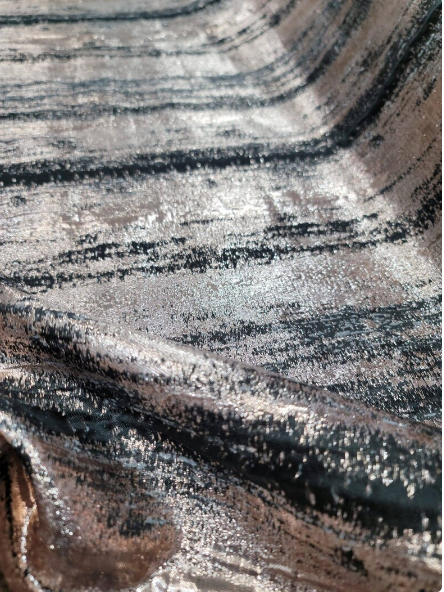 Brocade Jacquard Fabric White Silver