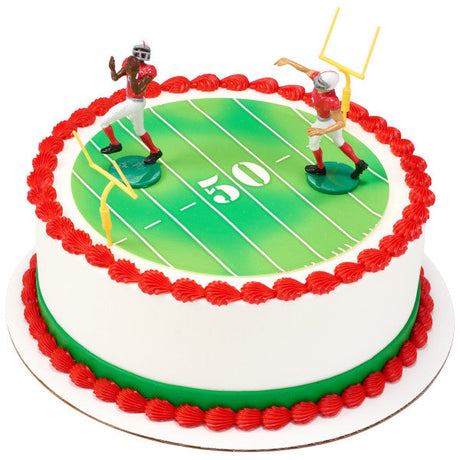 Touchdown Football Cake Kit Players and goalposts