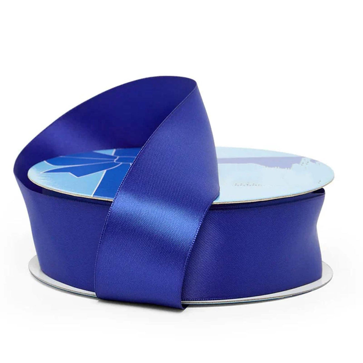 Elegant Satin Ribbon for Crafting & Decorations 2 1/2 '' X 25 yd Double Faced 1 / roll Royal