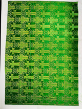 Big Cross Jacquard Satin Fabric - Beige/Gold, Green/Gold, Purple/Gold, Red/Gold, Turquoise/Gold, White/Silver, Royal/Gold, 58" Width (1 Yard)