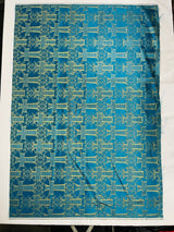 Big Cross Jacquard Satin Fabric - Beige/Gold, Green/Gold, Purple/Gold, Red/Gold, Turquoise/Gold, White/Silver, Royal/Gold, 58" Width (1 Yard)