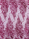 Big Glitter Damask Design On A Mesh Lace Fabric - Glitter Damask Pattern, 58" Wide (1 Yard)
