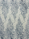 Big Glitter Damask Design On A Mesh Lace Fabric - Glitter Damask Pattern, 58" Wide (1 Yard)