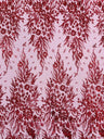 Big Glitter Damask Design On A Mesh Lace Fabric - Glitter Damask Pattern, 58" Wide (1 Yard)