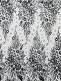 Big Glitter Damask Design On A Mesh Lace Fabric - Glitter Damask Pattern, 58" Wide (1 Yard)