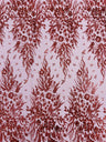 Big Glitter Damask Design On A Mesh Lace Fabric - Glitter Damask Pattern, 58" Wide (1 Yard)