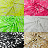 Big Hole Fishnet Mesh Polyester Nylon Spandex Fabric - Big Hole, 4-Way Stretch, 60" Width, 170 GSM, 1.04 Mm (1 Yard)