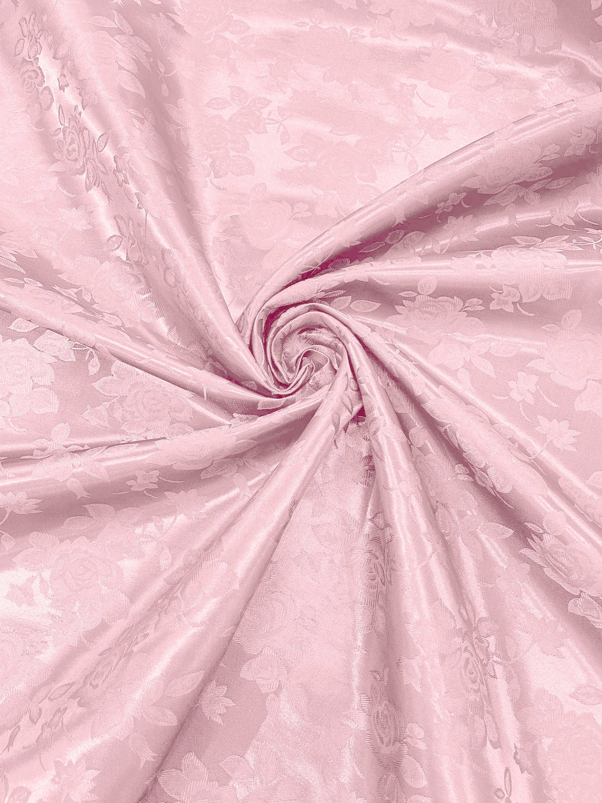Big Rose Jacquard Satin Fabric - Floral Brocade Jacquard, 58" Width (1 Yard)