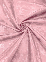 Big Rose Jacquard Satin Fabric - Floral Brocade Jacquard, 58" Width (1 Yard)