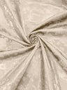 Big Rose Jacquard Satin Fabric - Floral Brocade Jacquard, 58" Width (1 Yard)