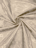 Big Rose Jacquard Satin Fabric - Floral Brocade Jacquard, 58" Width (1 Yard)
