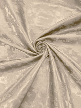 Big Rose Jacquard Satin Fabric - Floral Brocade Jacquard, 58" Width (1 Yard)