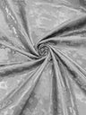 Big Rose Jacquard Satin Fabric - Floral Brocade Jacquard, 58" Width (1 Yard)