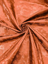 Big Rose Jacquard Satin Fabric - Floral Brocade Jacquard, 58" Width (1 Yard)