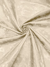 Big Rose Jacquard Satin Fabric - Floral Brocade Jacquard, 58" Width (1 Yard)