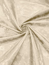 Big Rose Jacquard Satin Fabric - Floral Brocade Jacquard, 58" Width (1 Yard)
