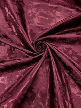 Big Rose Jacquard Satin Fabric - Floral Brocade Jacquard, 58" Width (1 Yard)