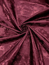 Big Rose Jacquard Satin Fabric - Floral Brocade Jacquard, 58" Width (1 Yard)