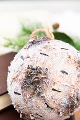 7" Foam Birch Ball Ornament