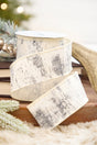 2.5" x 10 Yard Glitter Birch Bark On Cotton
