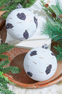 15 Cm Birch Ball Christmas Ornaments-Set of 2