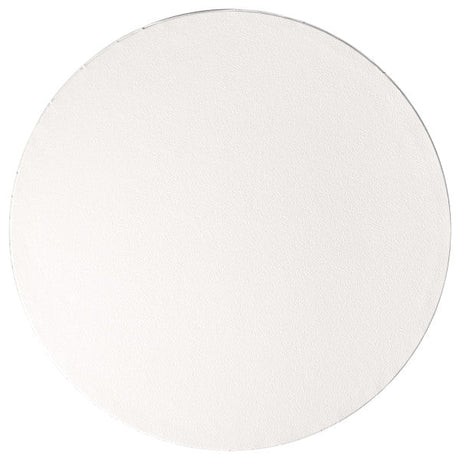12" Round White Foil Cake Board Drum