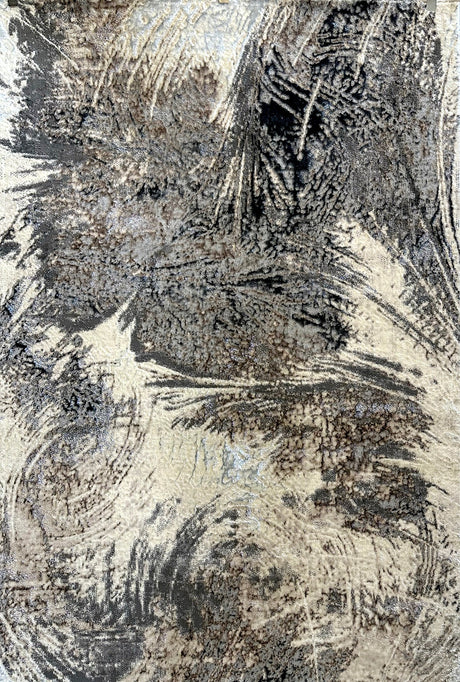 BIV 606 Polyester Viscose Blend Fabric - Color-Changing Flat Weave, Area Rug, 5' 2" X 7' 5" (1 Unit)