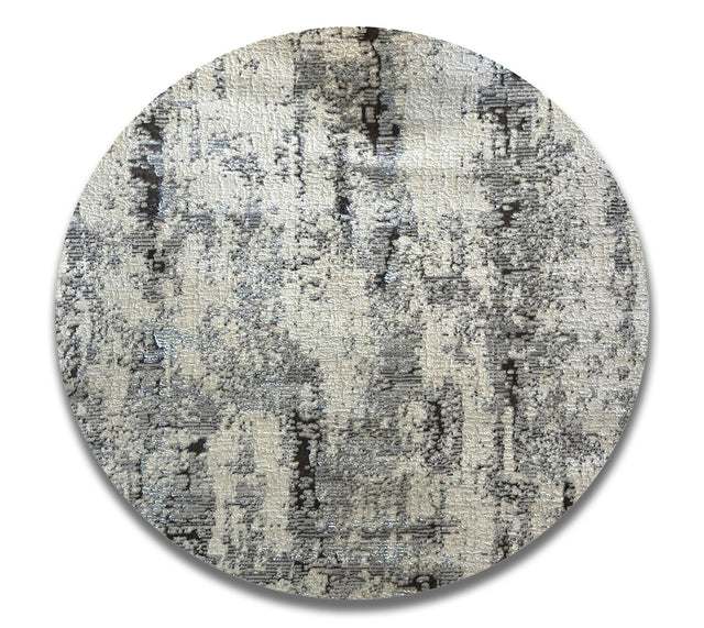 BIV 607 Area Rug Fabric - Polyester Viscose Blend, Round, 8' X 8' (1 Piece)