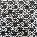 Raschel Lace Polyester Fabric - French Floral Lace, Aqua, 60" Width