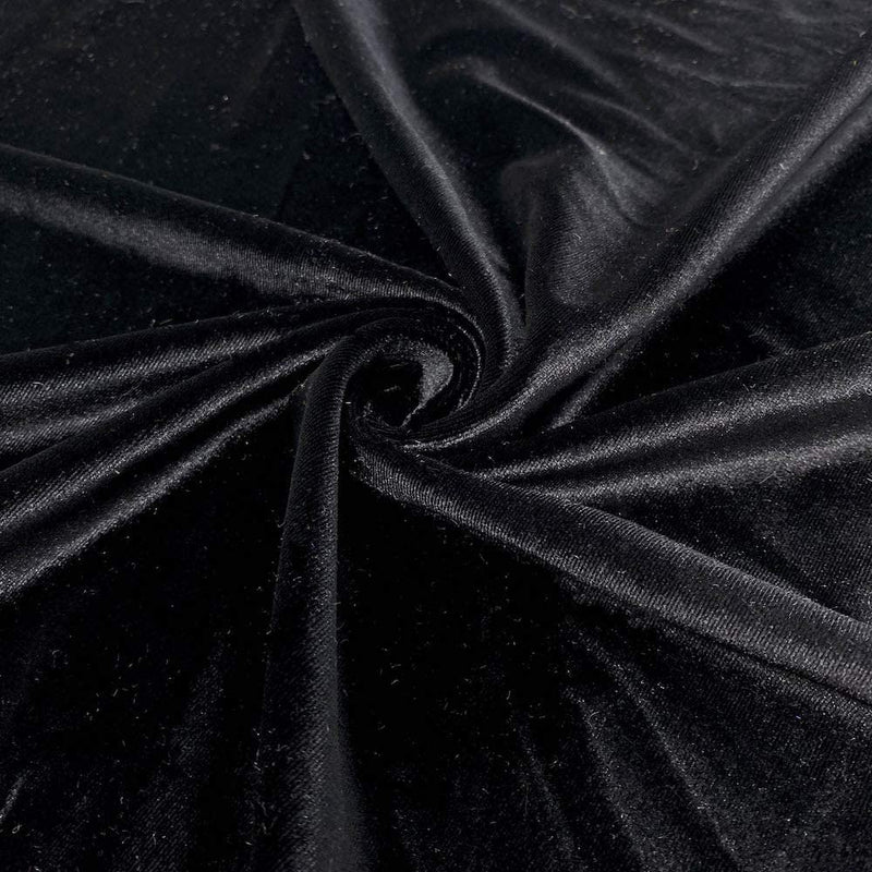 Stretch Velvet Polyester Spandex Fabric - 58/60" Width