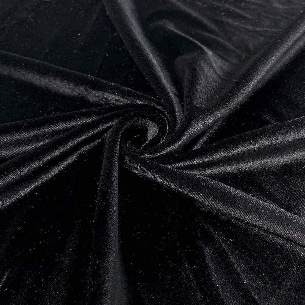 Stretch Velvet Polyester Spandex Fabric - 58/60" Width