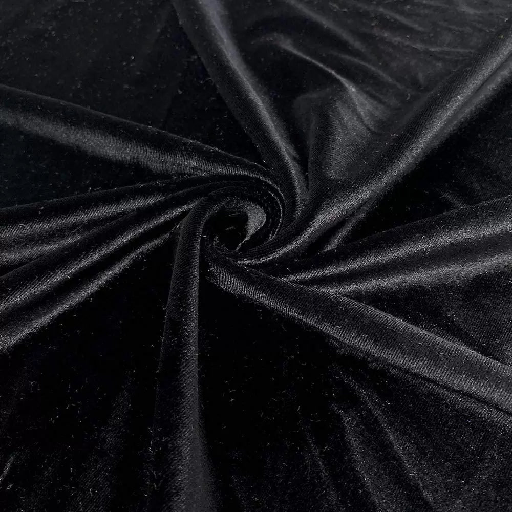 Stretch Velvet Polyester Spandex Velvet Fabric - 58/60" Width,