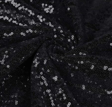1 Yard Sequin Glitter Embroidery Fabric by Yard for DIY Dress Curtain Backdrop Tablecloth and Event Decor 52 Inch Width