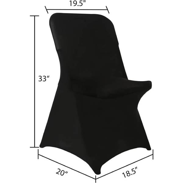 Event Spandex Chair Covers Spandex Fabric - Black, Ivory, White