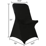 Event Spandex Chair Covers Spandex Fabric - Black, Ivory, White