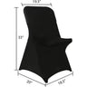 Event Spandex Chair Covers Spandex Fabric - Black, Ivory, White