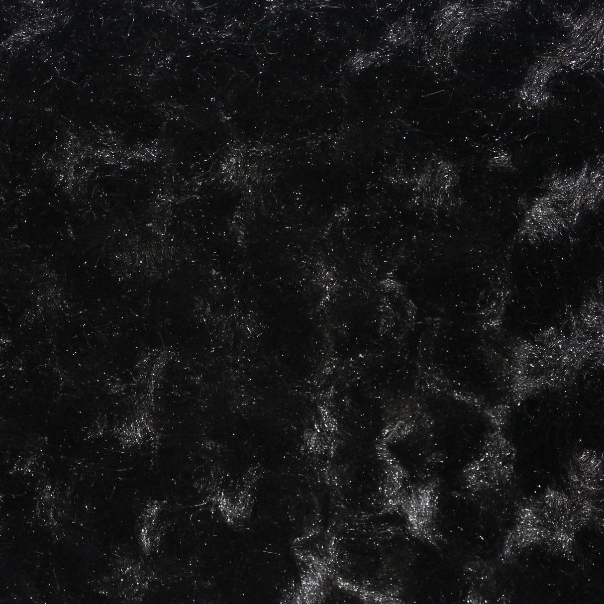 Black Minky Rosebud Polyester Fabric - Black Rosebud Texture, 58-60" Width (1 Yard)