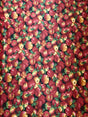 Apples All Over Black Poly Cotton Fabric - Black Apple Print, 59/60" Width