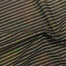 Iridescent Mesh Stretch Fabric Black