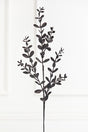 30" Black Glitter Eucalyptus Spray