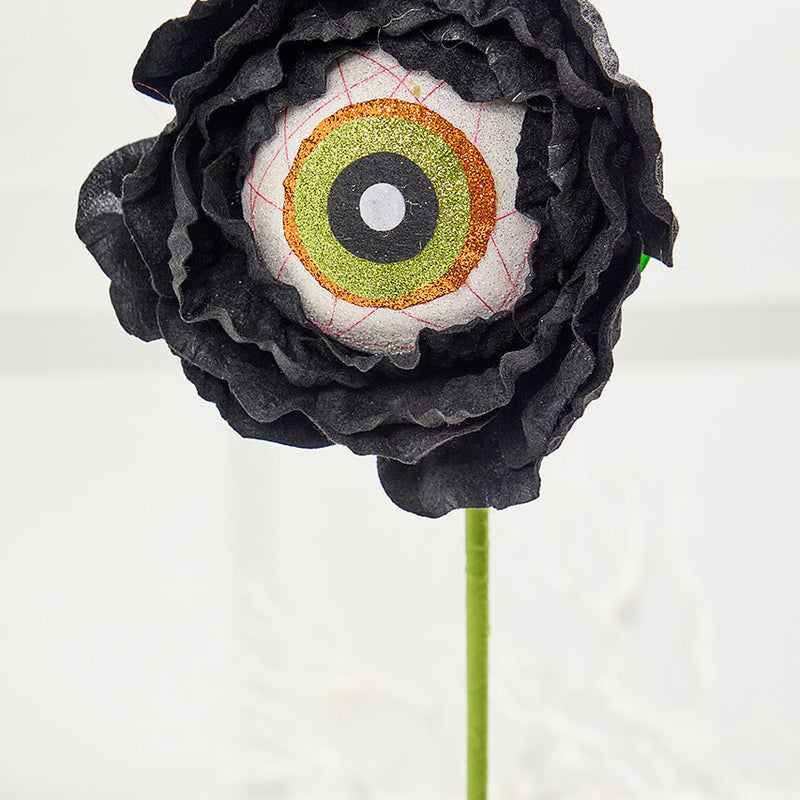 22" Black Eye Ball Flower Stem