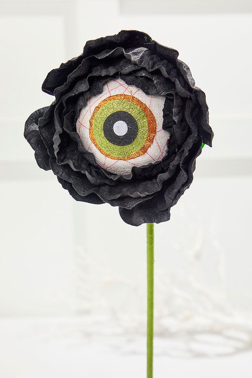 22" Black Eye Ball Flower Stem