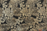 Botanical Bubble Metallic Jacquard Fabric - Metallic Vein Criss Cross Pattern, 54" Width, 4 Colors Available